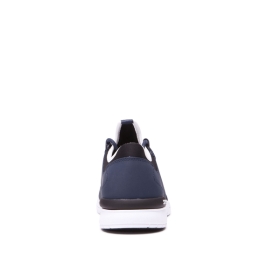 Supra Mens FLOW RUN Low Top Shoes Navy/white | US-10345